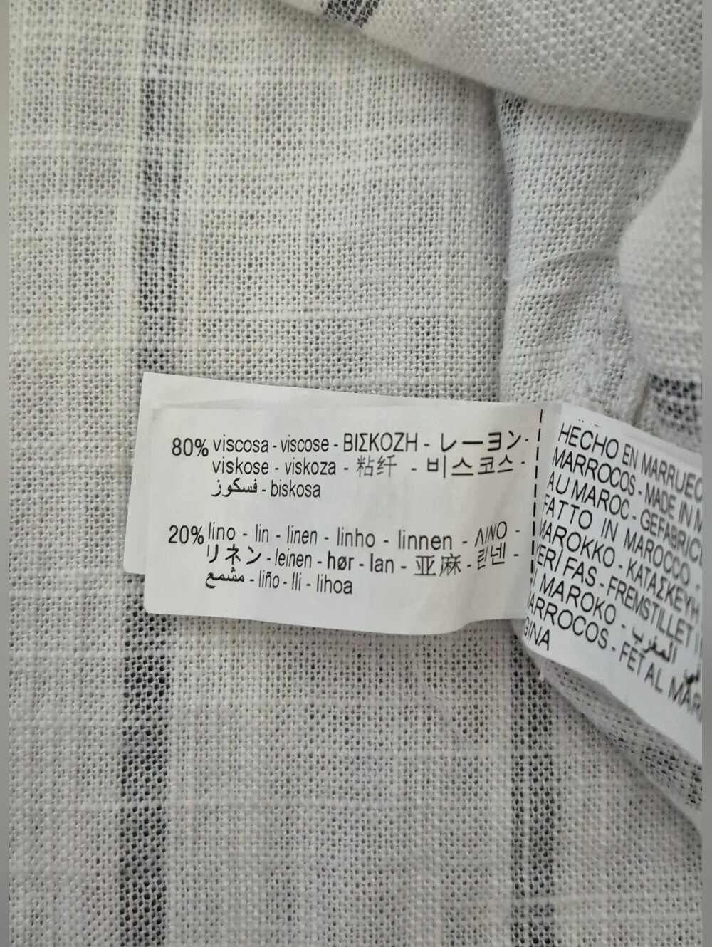 Zara Short-Sleeve Button-Down Shirt with Black Stripes - Large - Picture 6 of 7